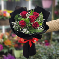 Crimson Charm Rose Bouquet