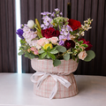 Velvet Bloom Floral Basket
