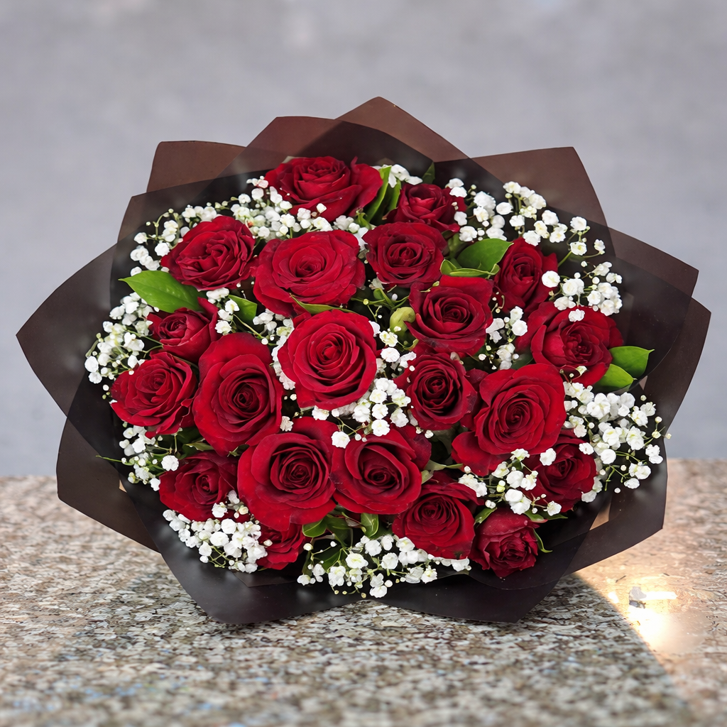 Classic Red Rose Elegance Bouquet